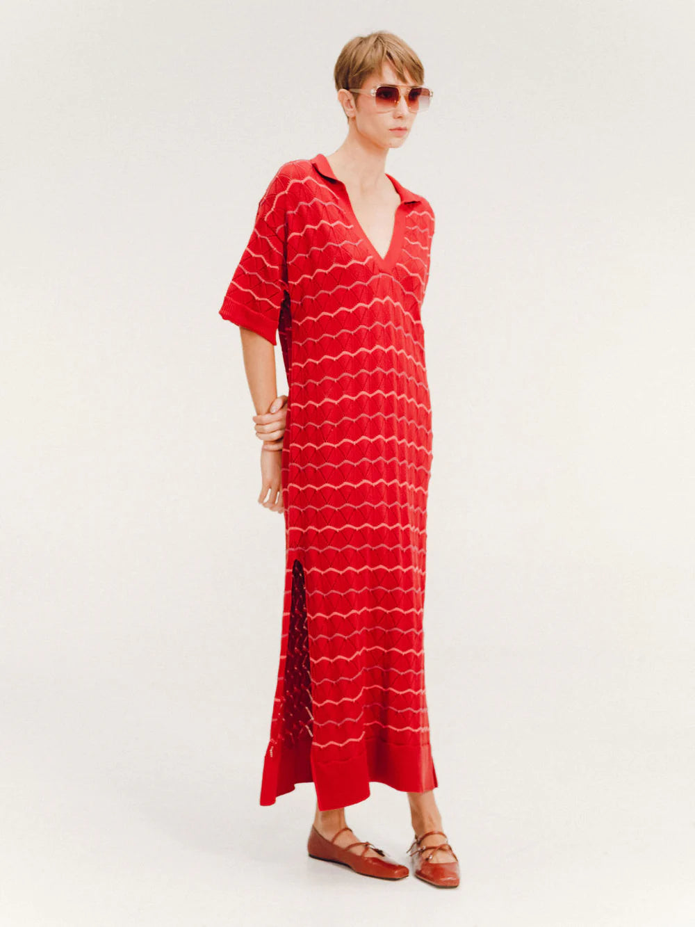 VALLARTA CARMINE DRESS