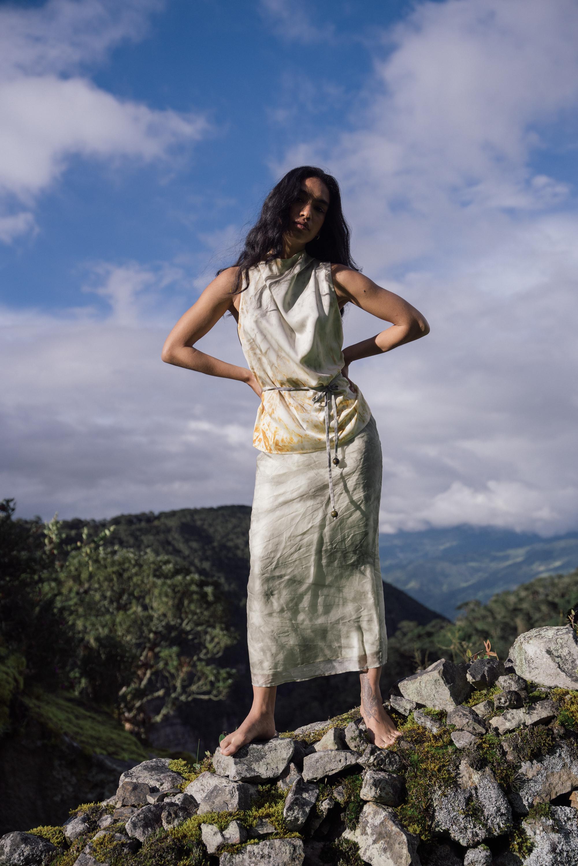 SILK ORGANZA SKIRT