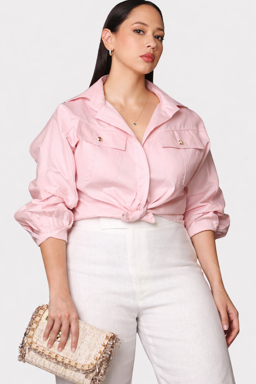 CAMISA BOLSILLO ASIMETRICO
