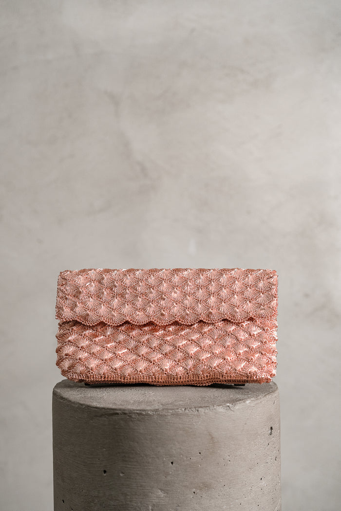 Clutch Conchas / Seashells oro rosa