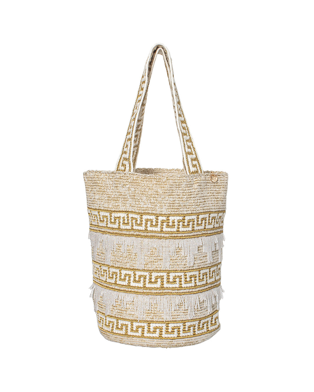 Tote bag Grey Gold